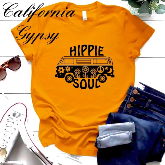 HIPPIE SOUL VW BUS Graphic Tee T-shirt - Picture 6 of 9